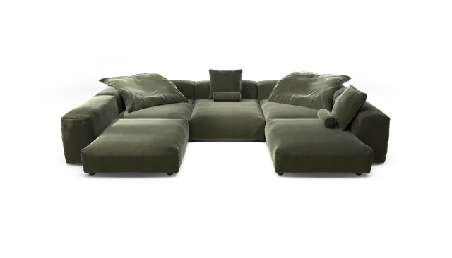 vetsak Sofa Set 06 divano modulare Suave pino 6,5 posti a U