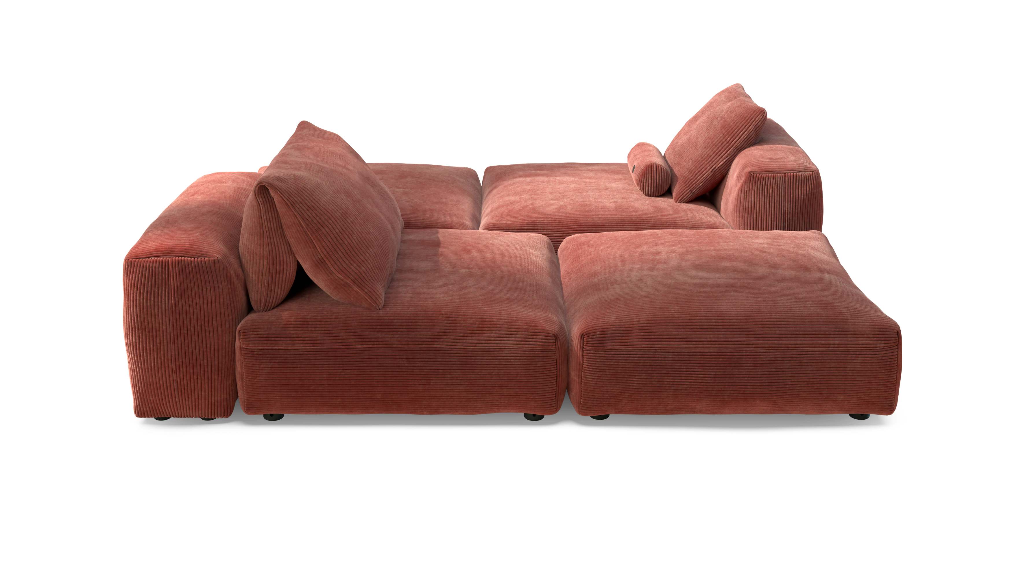 vetsak Sofa Set 08 divano mattone Cord Velour 210x241