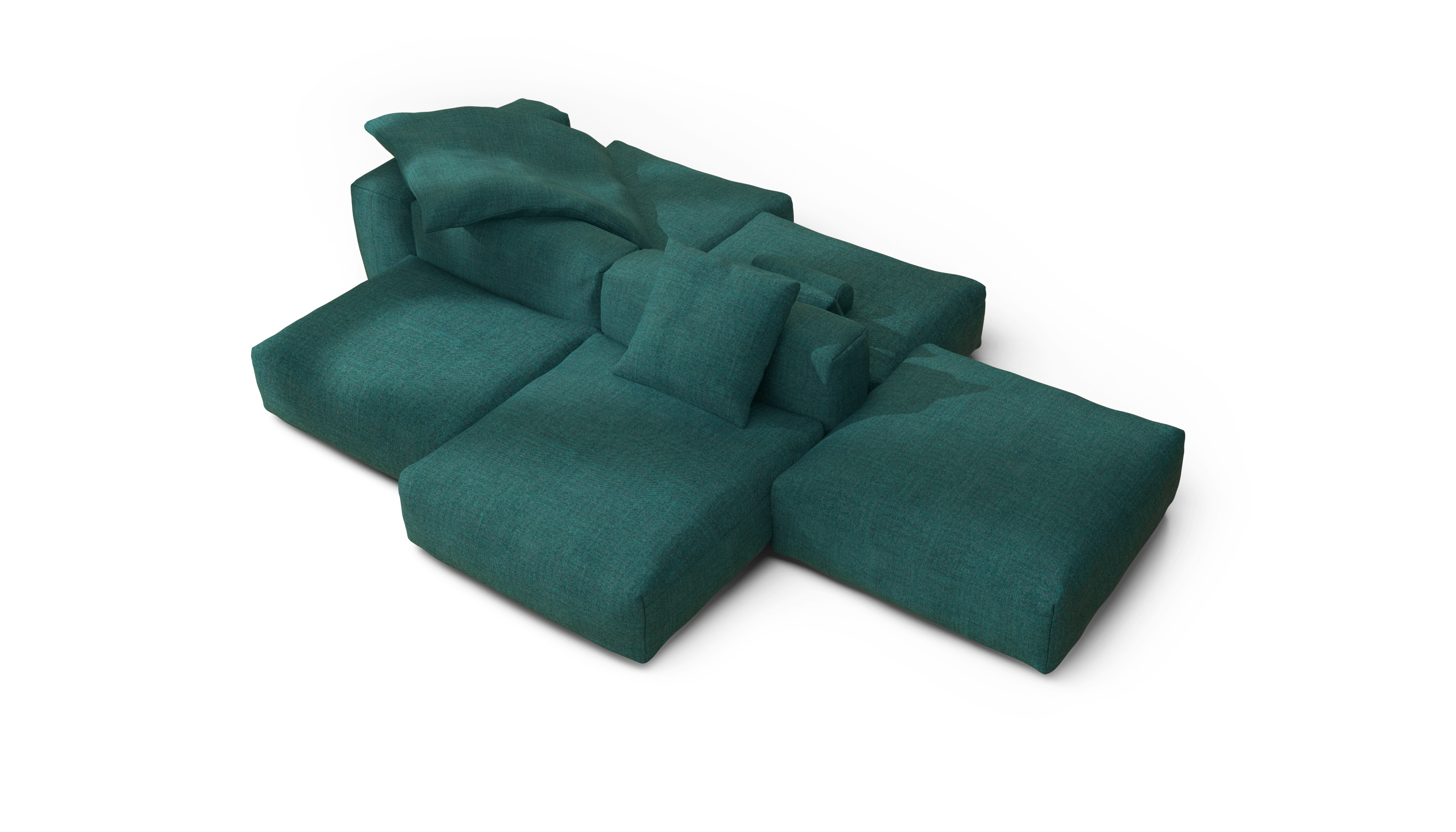 vetsak Set 09 The Island divano modulare Pique Cedar 346x241