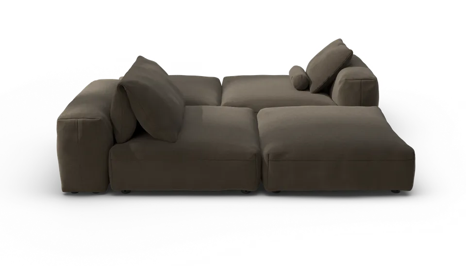 vetsak Sofa Set 08 Daybed divano outdoor marrone