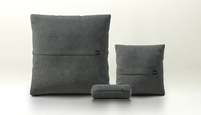 vetsak Pillow Set 2 set cuscini grigio piqué 2 pezzi