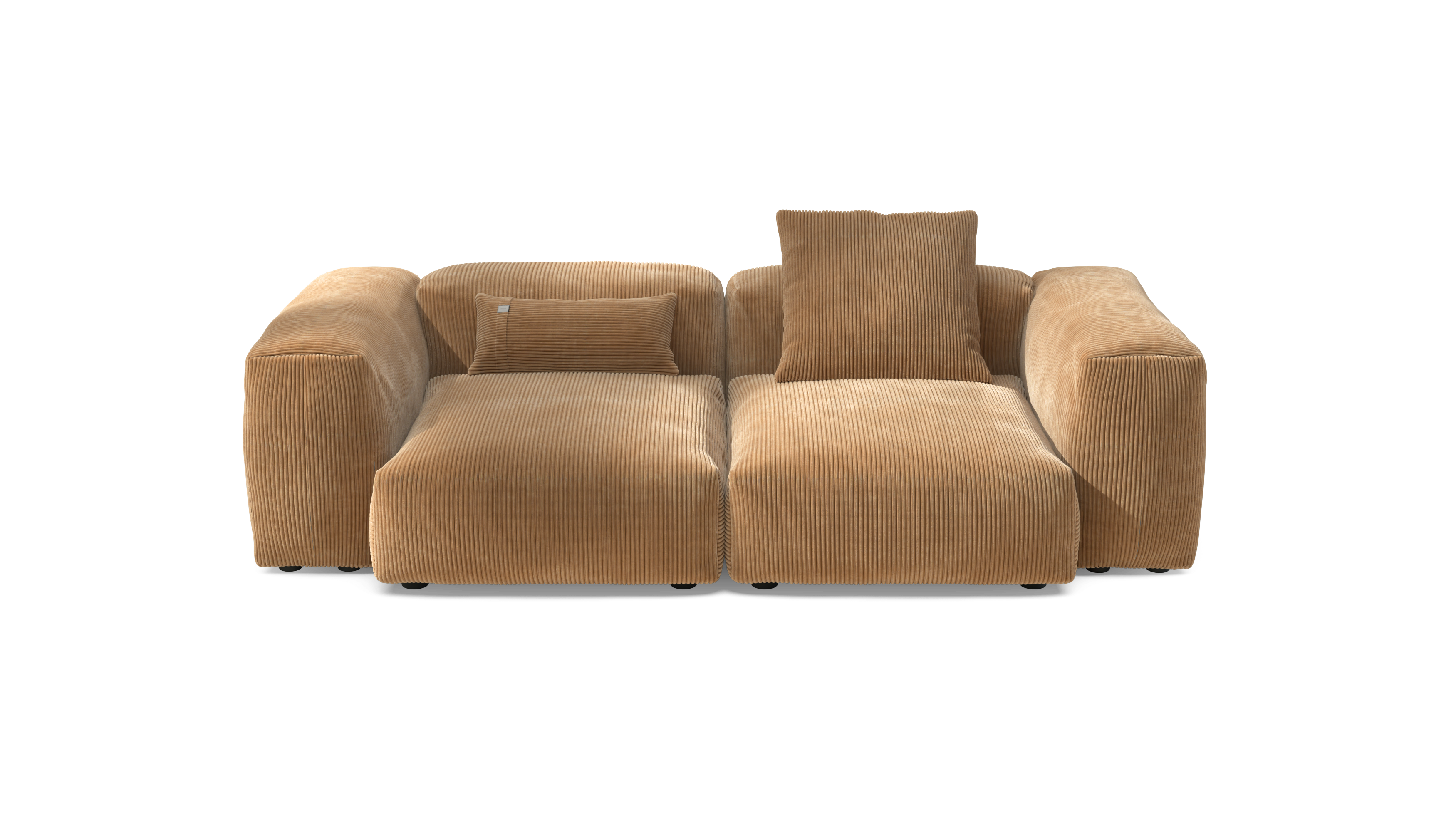 vetsak Sofa Set 02 Medium divano modulare velluto cammello