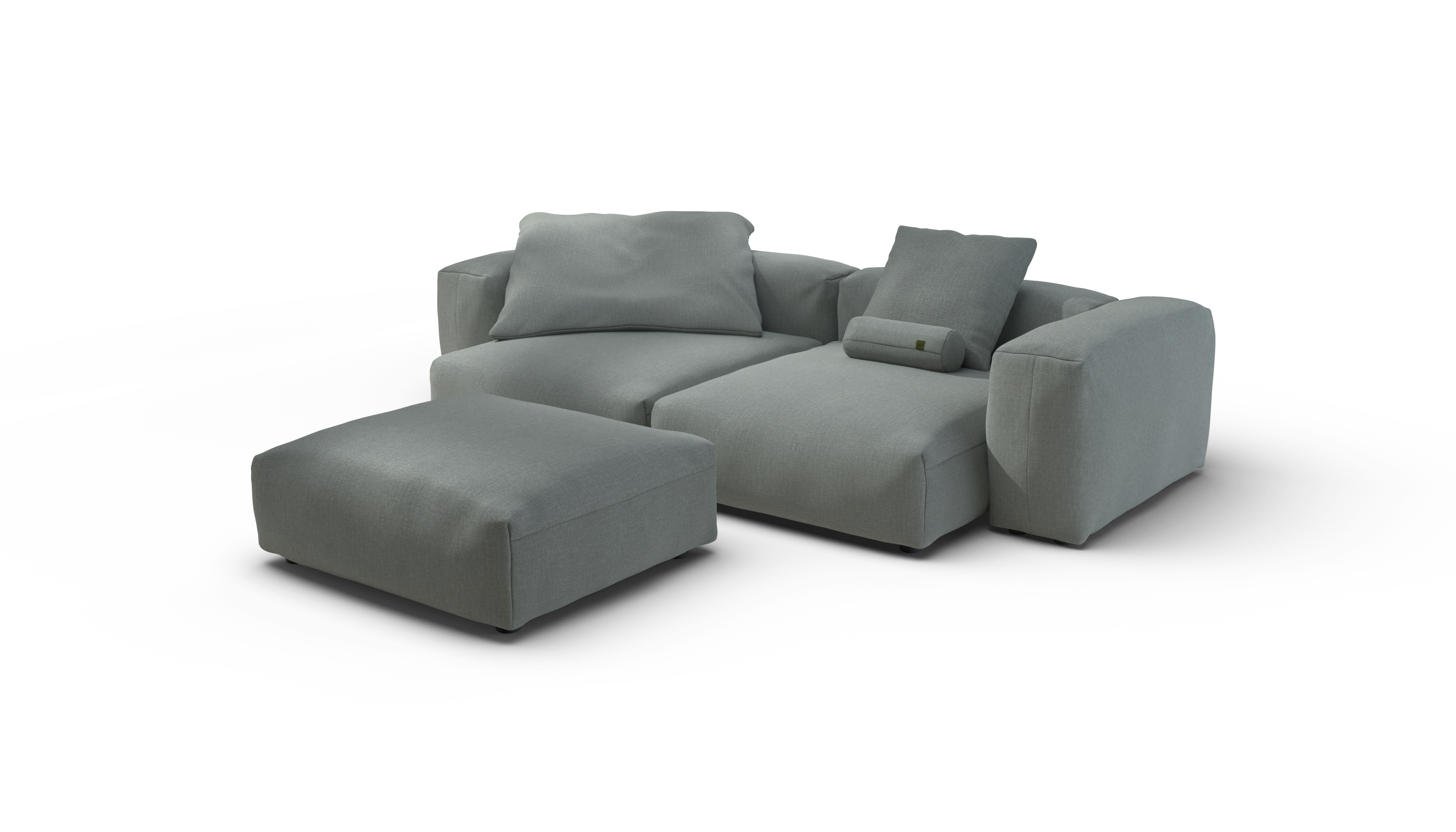 vetsak Sofa Set 03 Breeze divano angolare salvia 3,5 posti