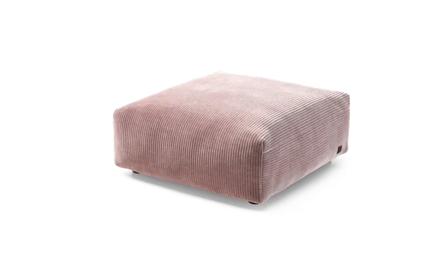 vetsak Sofa Seat Medium modulo divano 84x84 velluto rosa