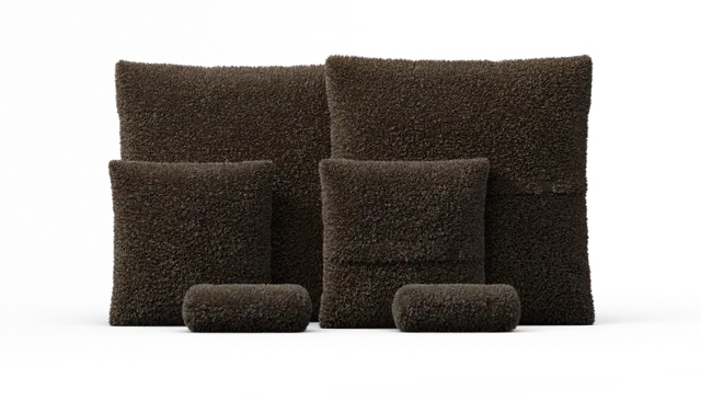vetsak Pillow Set 3 set cuscini doodle cacao