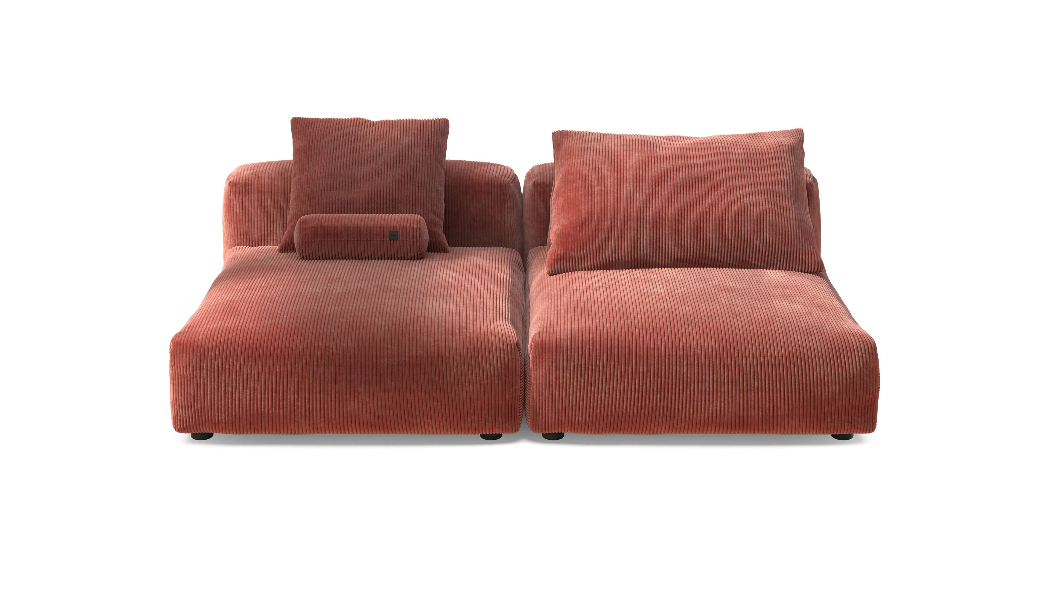 vetsak Sofa Set 01 XLarge divano 3,5 posti Cord Velour Brick
