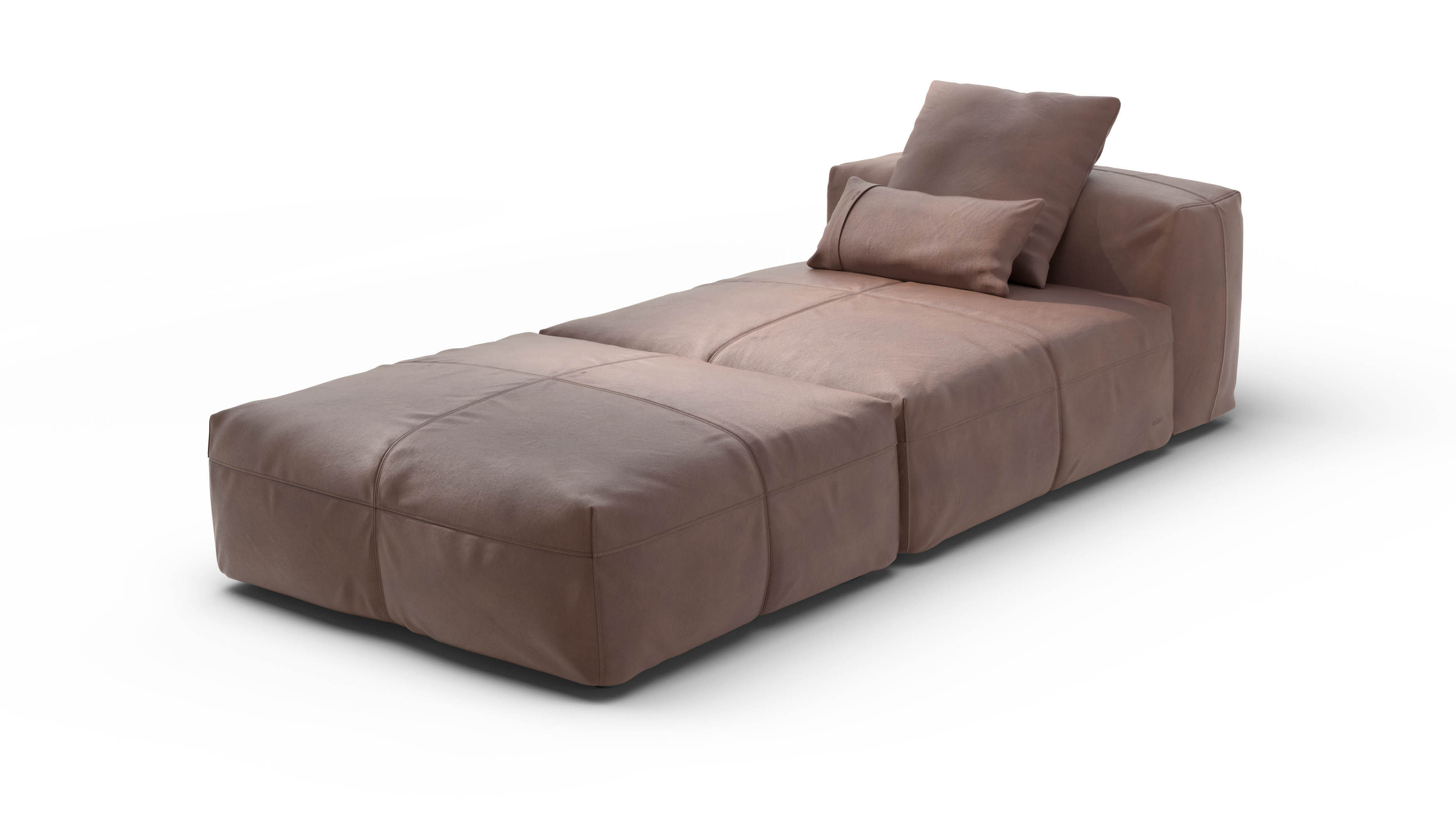 vetsak Sofa Set 07 Sun Lounger divano pelle stone