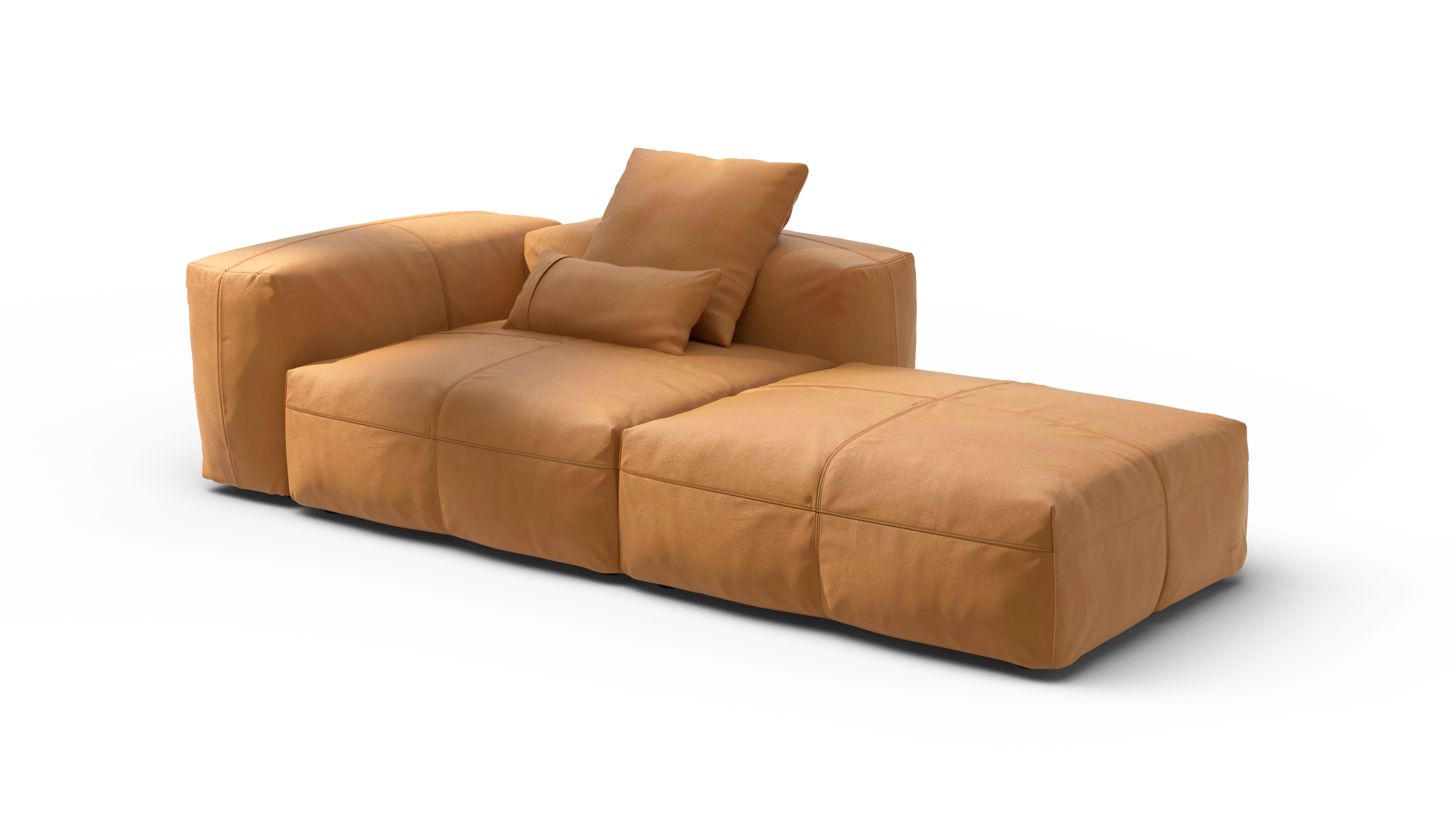vetsak Sofa Set 01 Large divano modulare pelle marrone