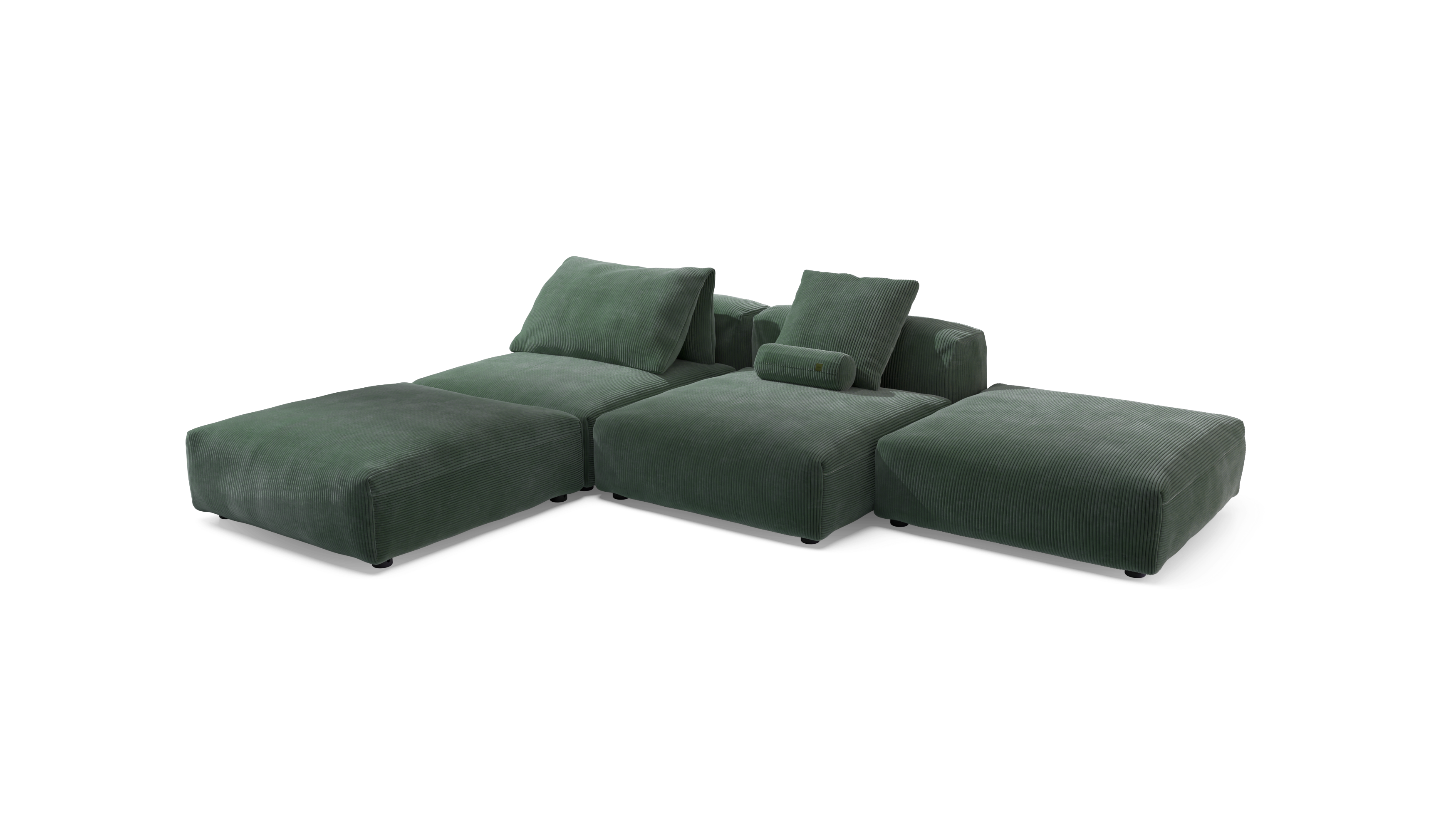 vetsak Set 08 Daybed divano modulare 6 posti verde
