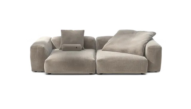 vetsak Sofa Set 02 Large divano modulare velluto platino