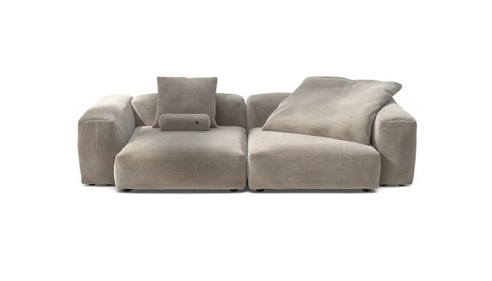 vetsak Sofa Set 02 Large divano modulare velluto platino