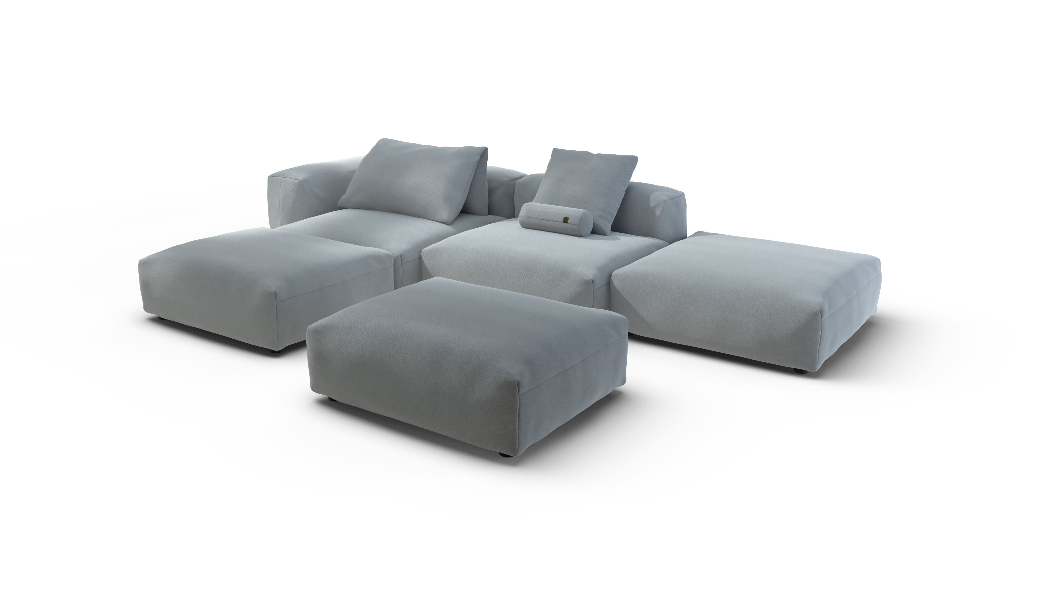 vetsak Sofa Set 09 The Island divano modulare turchese da esterno