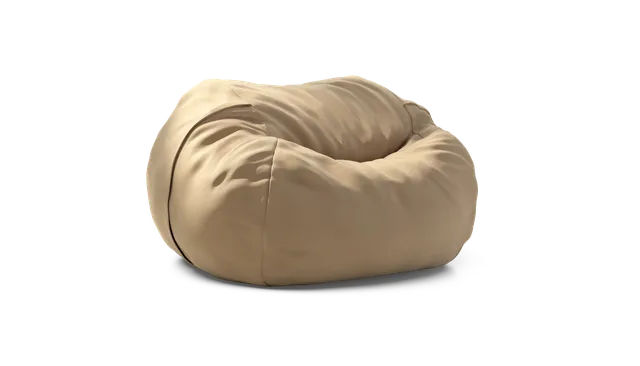 vetsak Pouf Large pouf pelle beige