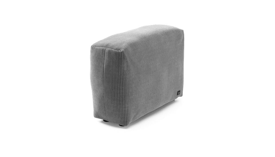 vetsak Sofa Side M modulo cord velour grigio chiaro