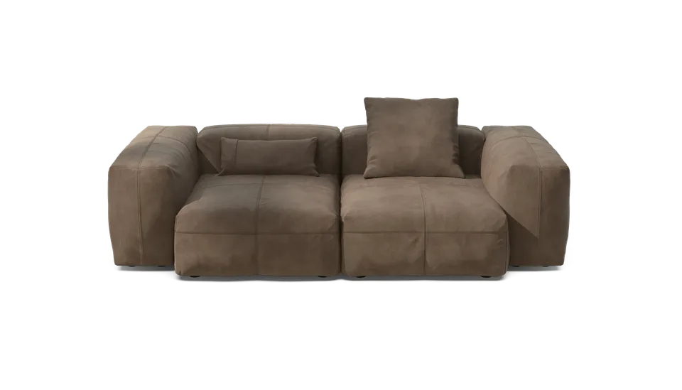 vetsak Sofa Set 02 Medium divano modulare pelle cacao