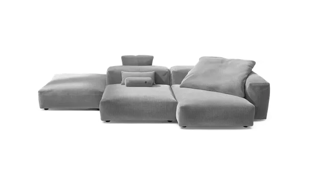 vetsak Sofa Set 09 The Island divano grigio chiaro velluto