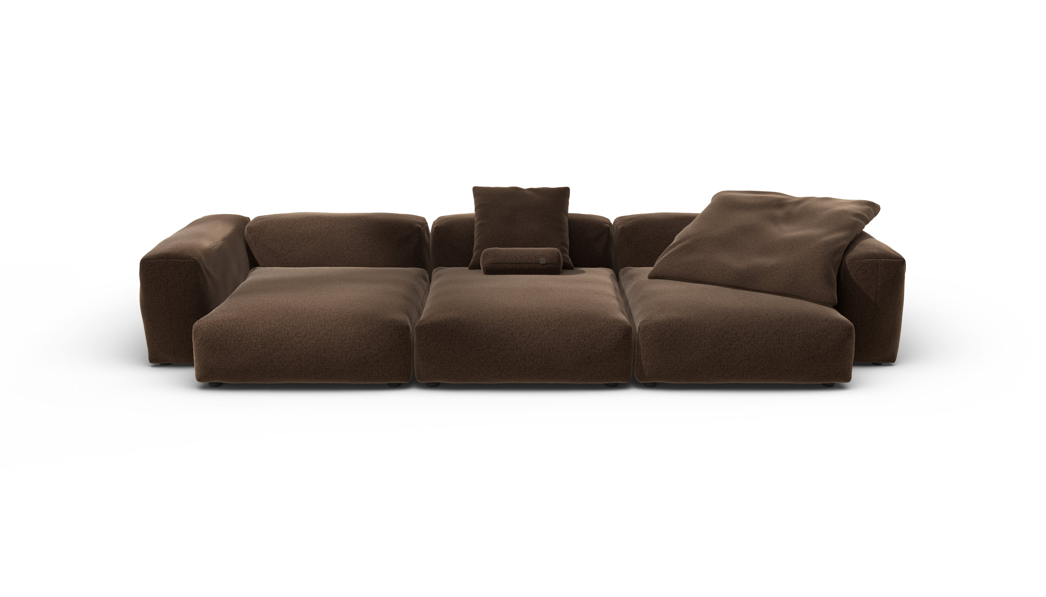 vetsak Sofa Set 05 divano angolare marrone 377x136 5 posti