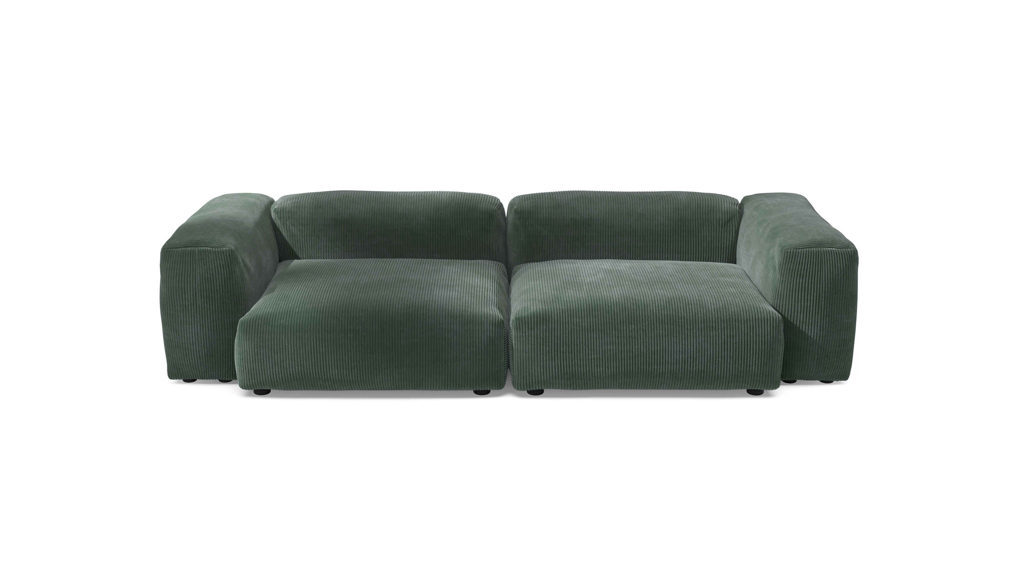vetsak Sofa Set 02 Large divano Cord Velour Hunter 3,5 posti