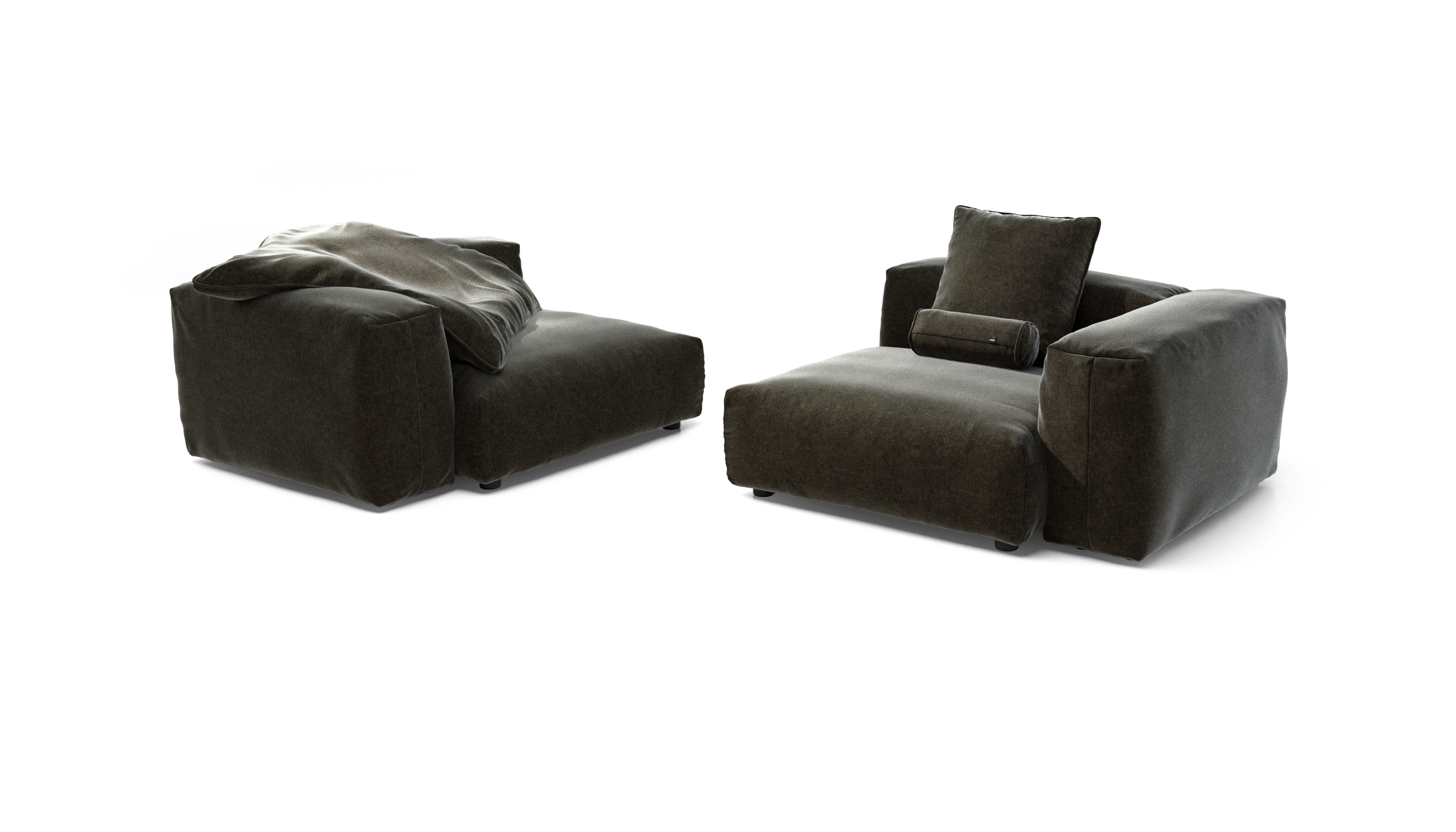 vetsak Sofa Set 02 Large divano antracite Suave