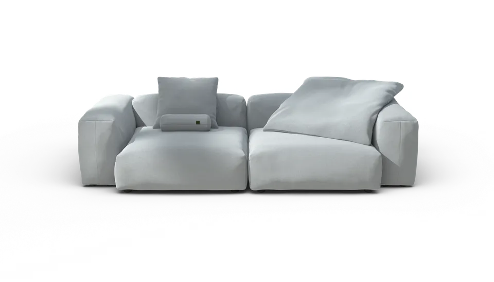vetsak Sofa Set 02 Large divano modulare Pique turchese 4 posti