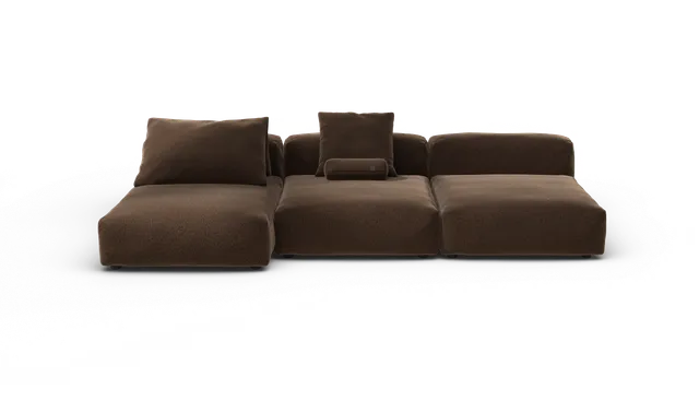 vetsak Sofa Set 04 divano modulare Pebble Umber 5 posti