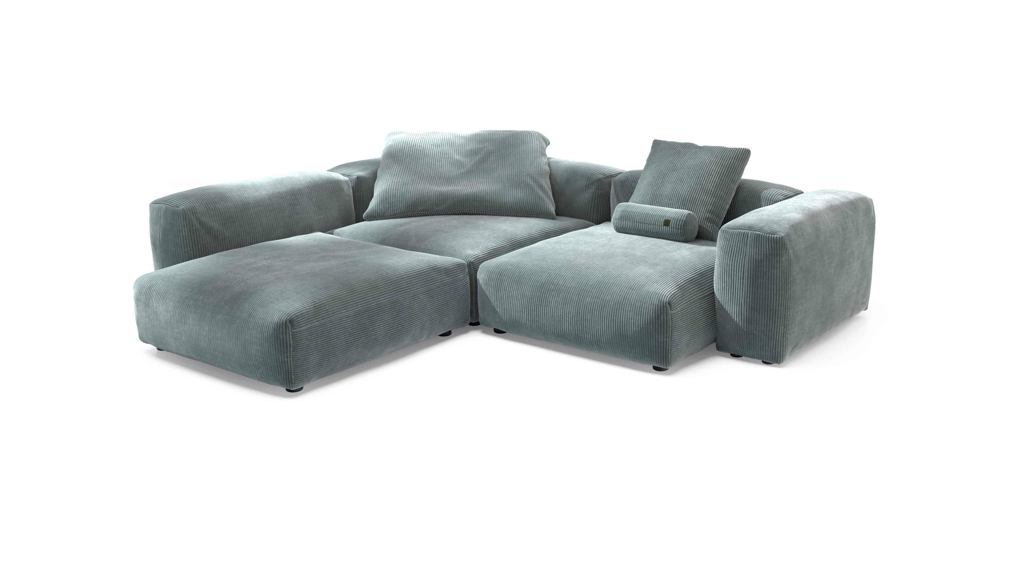 vetsak Sofa Set 05 divano angolare Mint Cord Velour