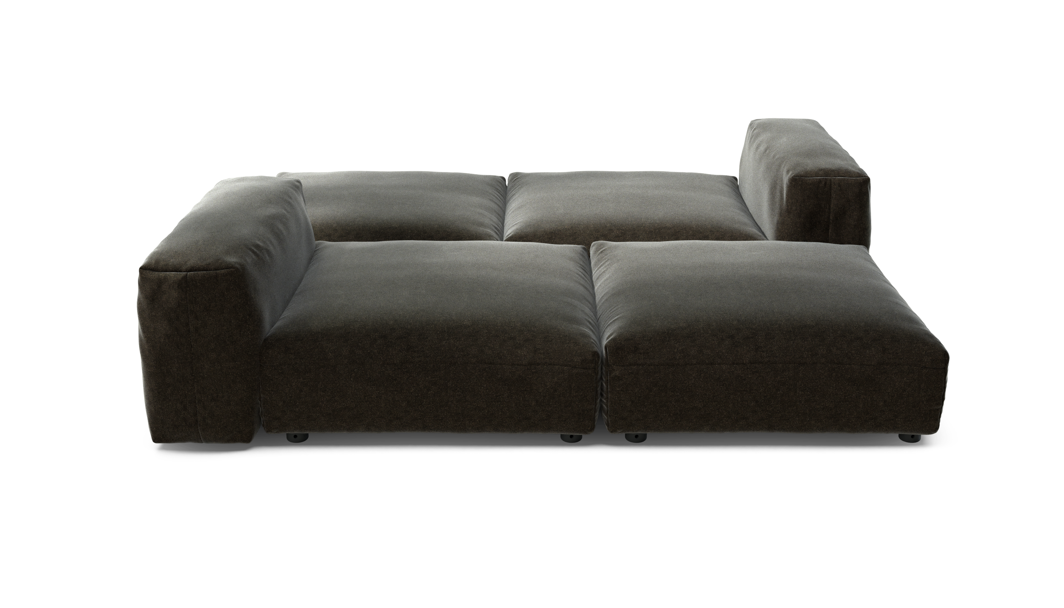 vetsak Sofa Set 08 Daybed divano modulare Suave Antracite 6 posti