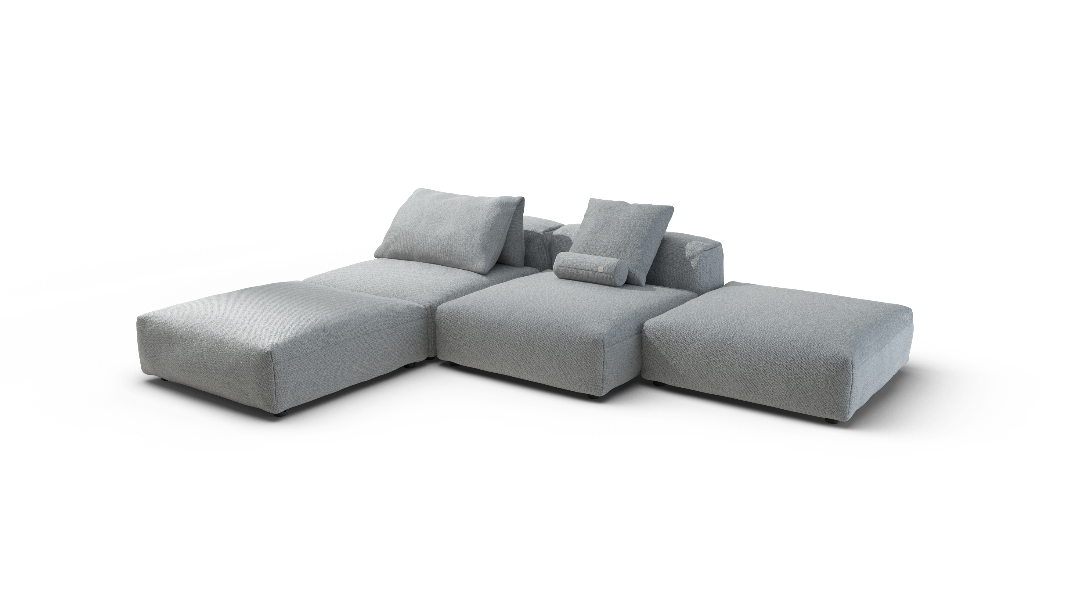 vetsak Sofa Set 08 Daybed divano 6 posti limestone esterno