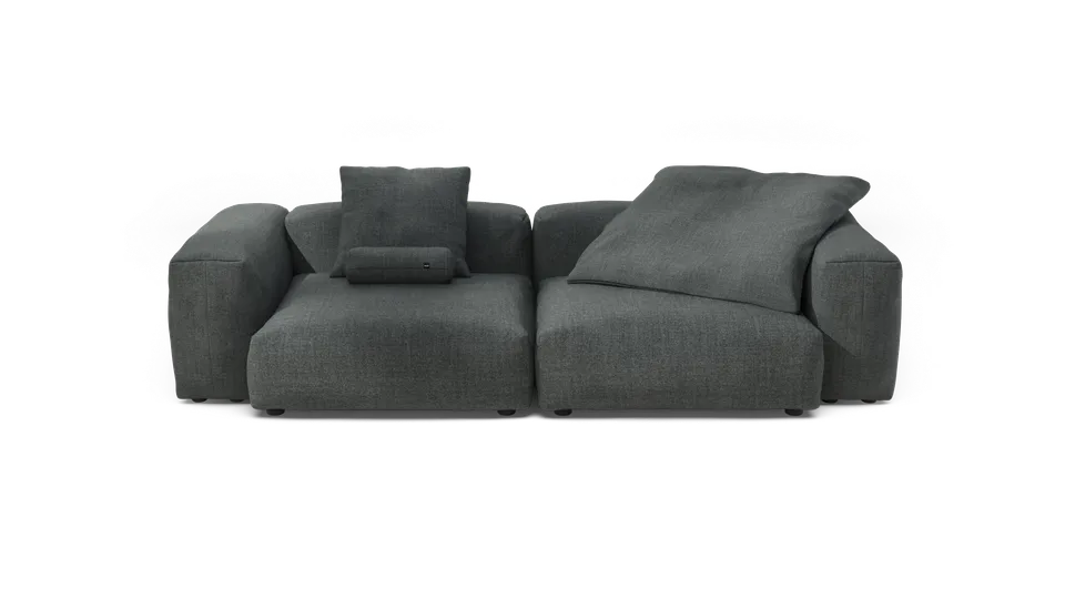 vetsak Sofa Set 02 Large divano modulare pique grigio scuro