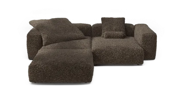 vetsak Sofa Set 03 divano modulare cacao 3,5 posti