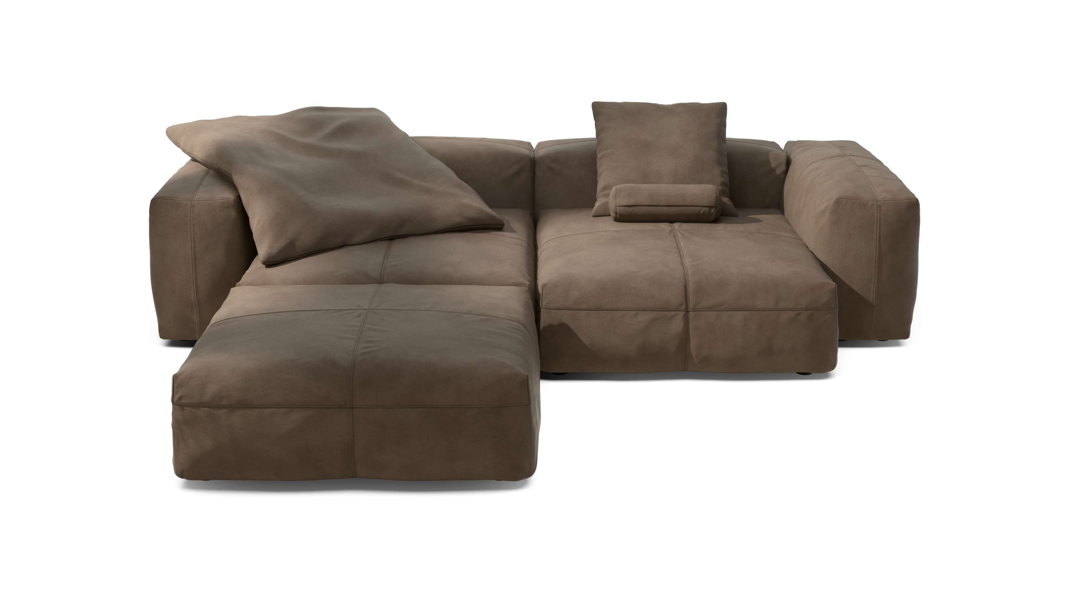 vetsak Sofa Set 03 divano 4 posti cacao pelle