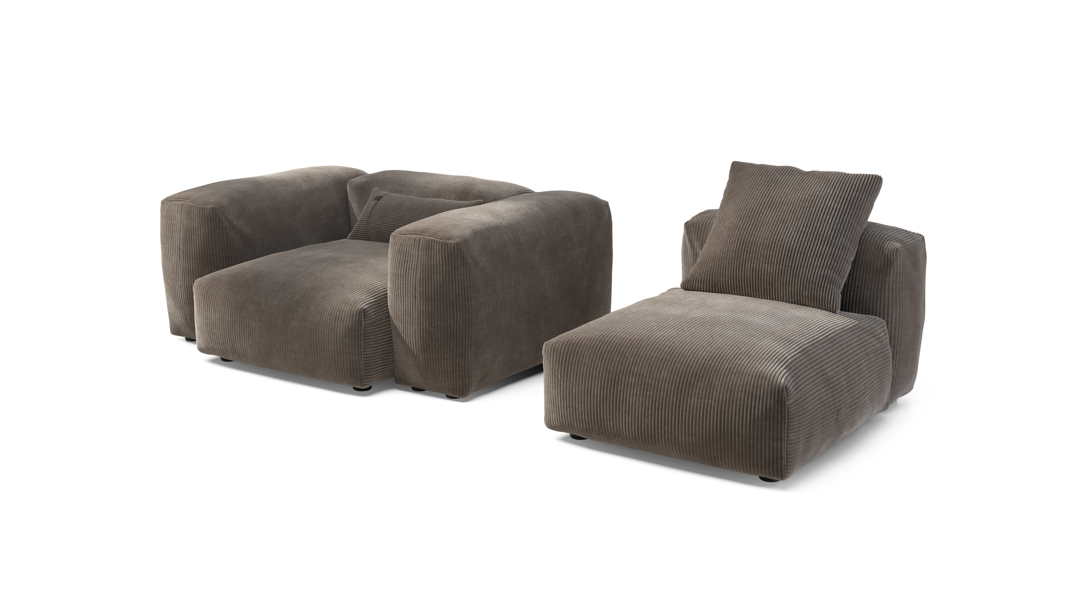 vetsak Sofa Set 02 Medium divano mocha 230x115 cm