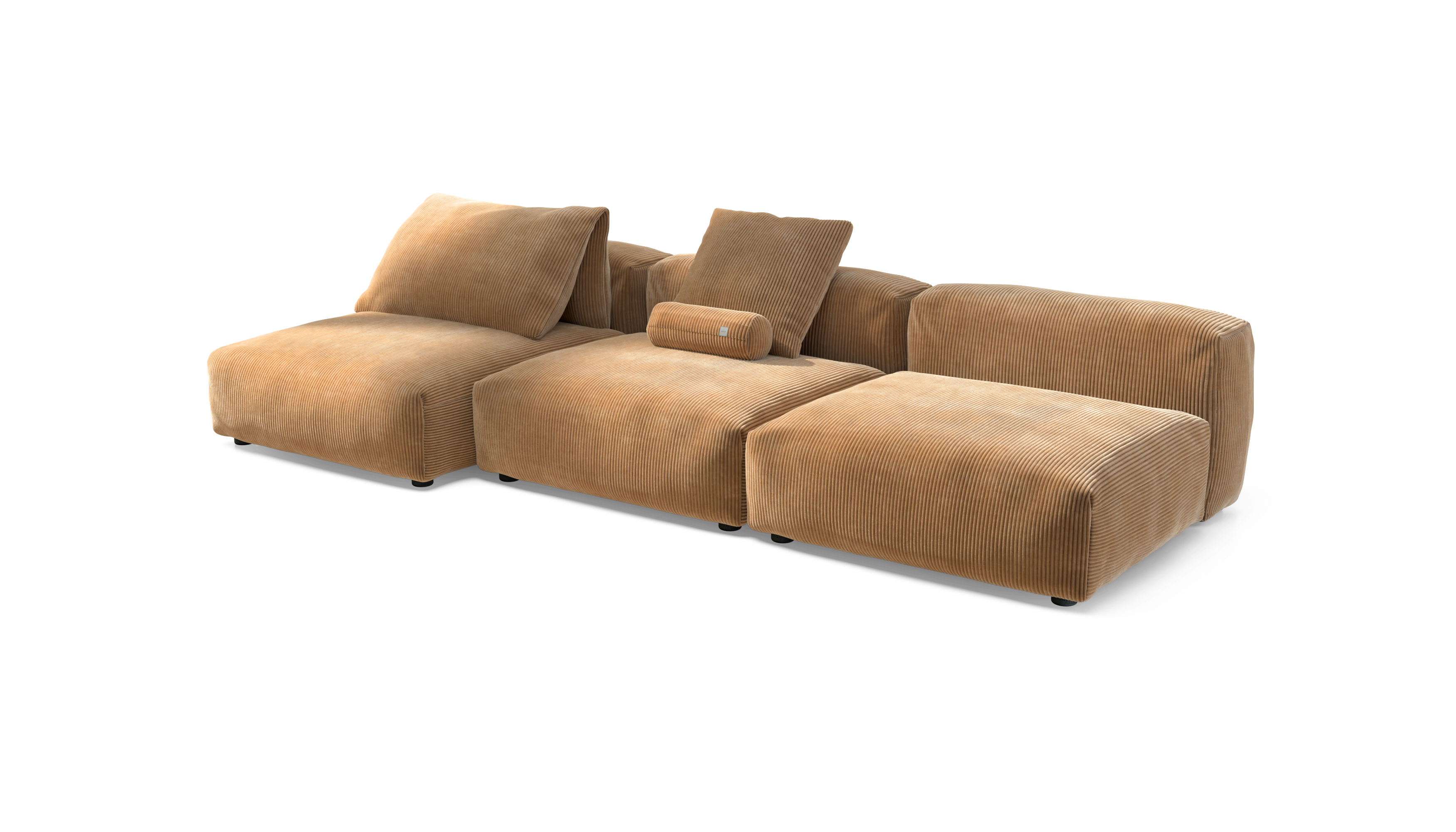 vetsak Sofa Set 04 divano modulare cammello cord 315x136