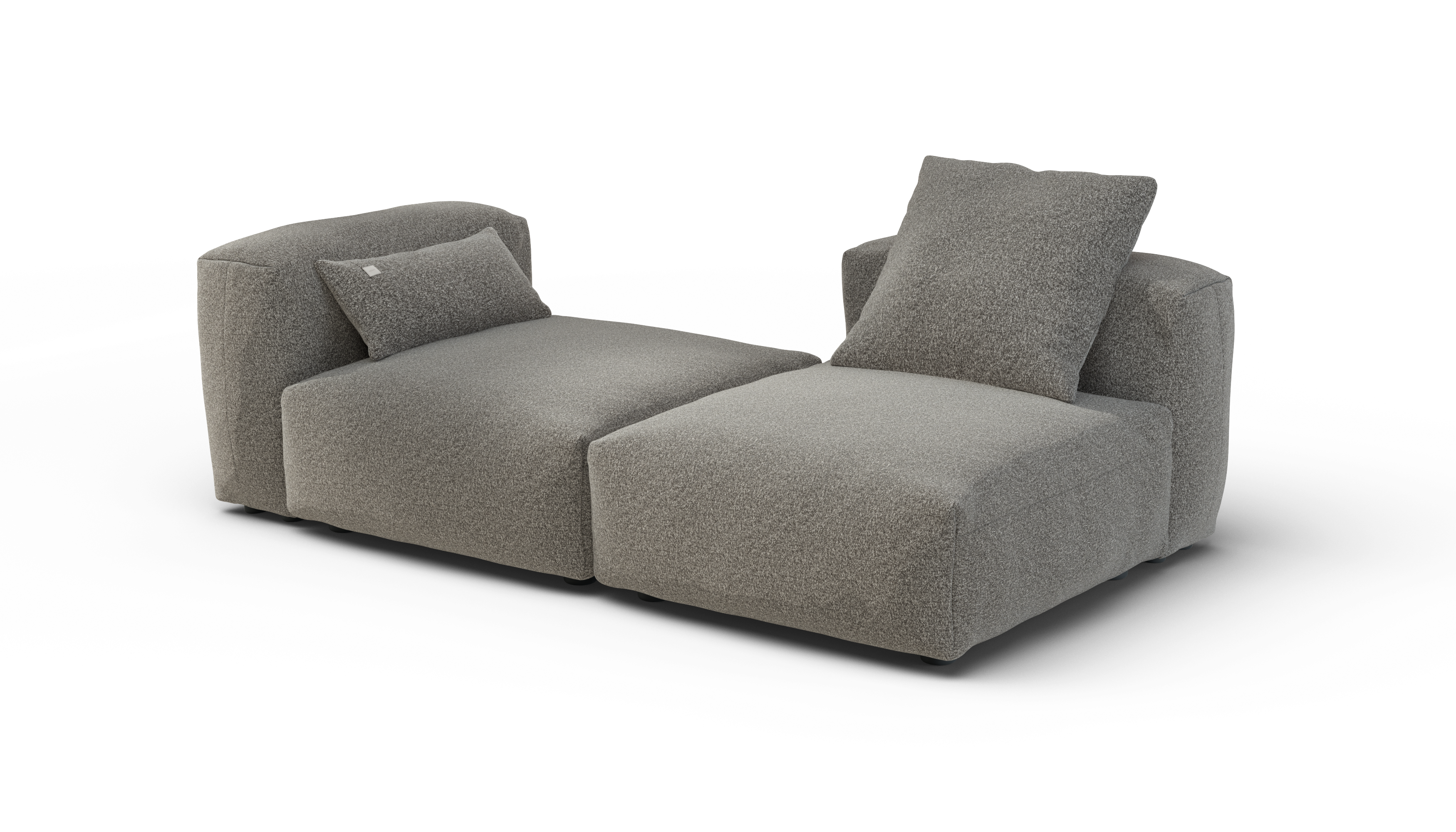 Vetsak Sofa Set 01 Medium divano modulare Pebble platino 168x115
