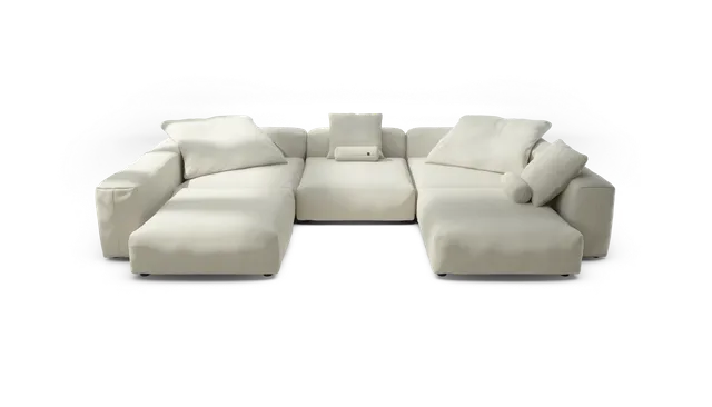 vetsak Sofa Set 06 divano modulare a U Pique Creme 377x241