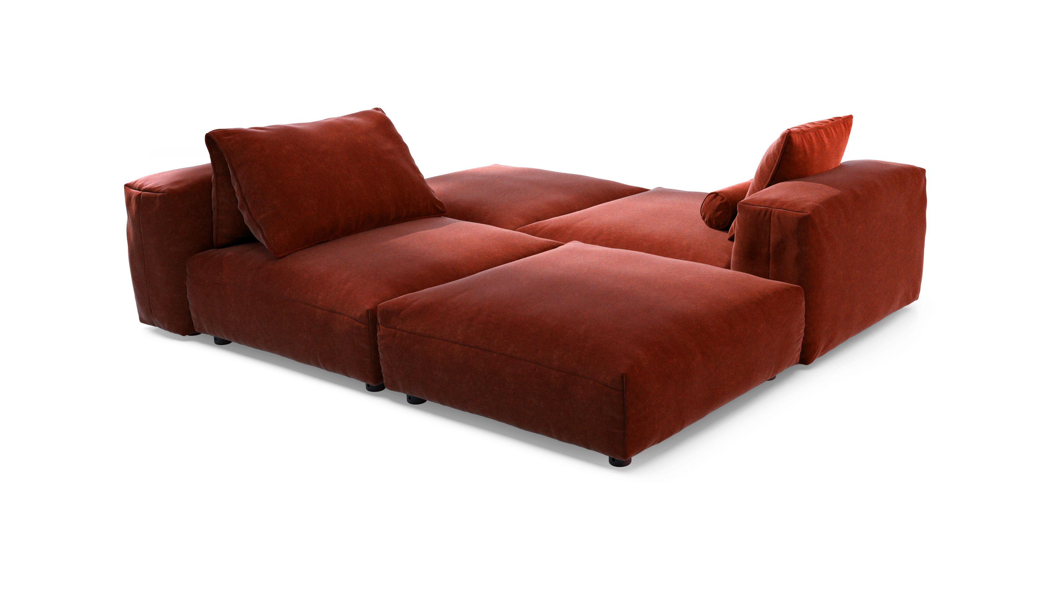 vetsak Sofa Set 08 Daybed divano 6 posti zafferano