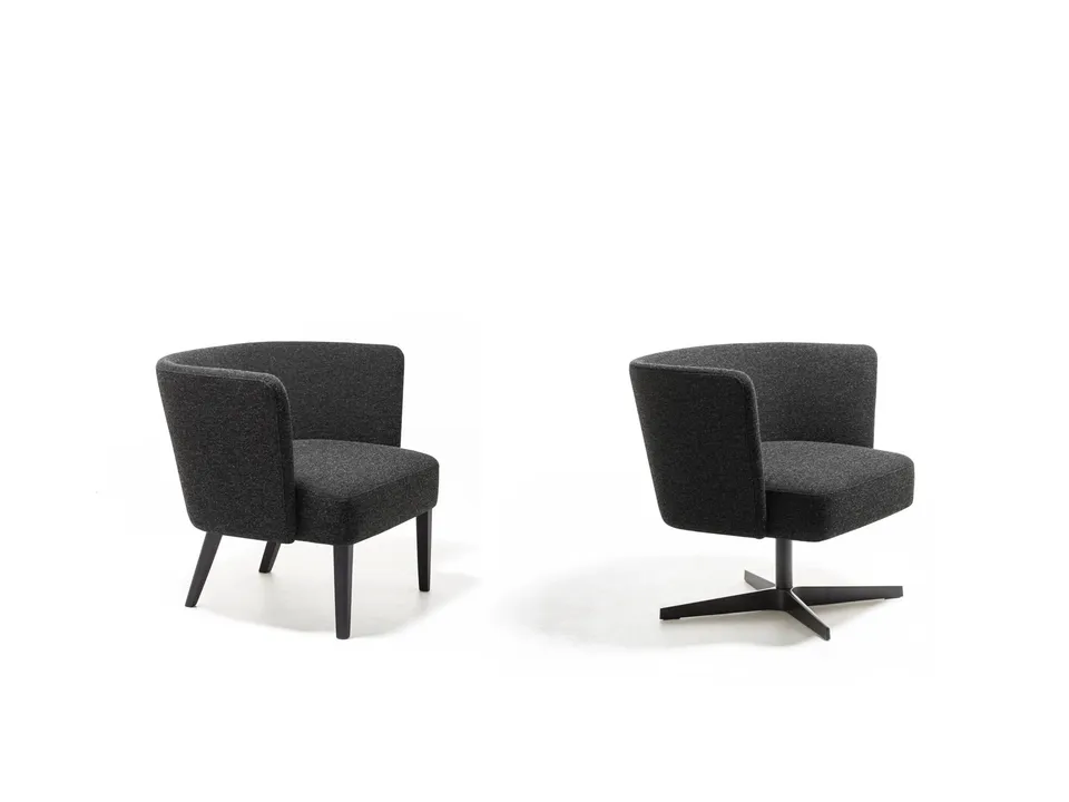 La Cividina Velour poltrona lounge seduta profonda
