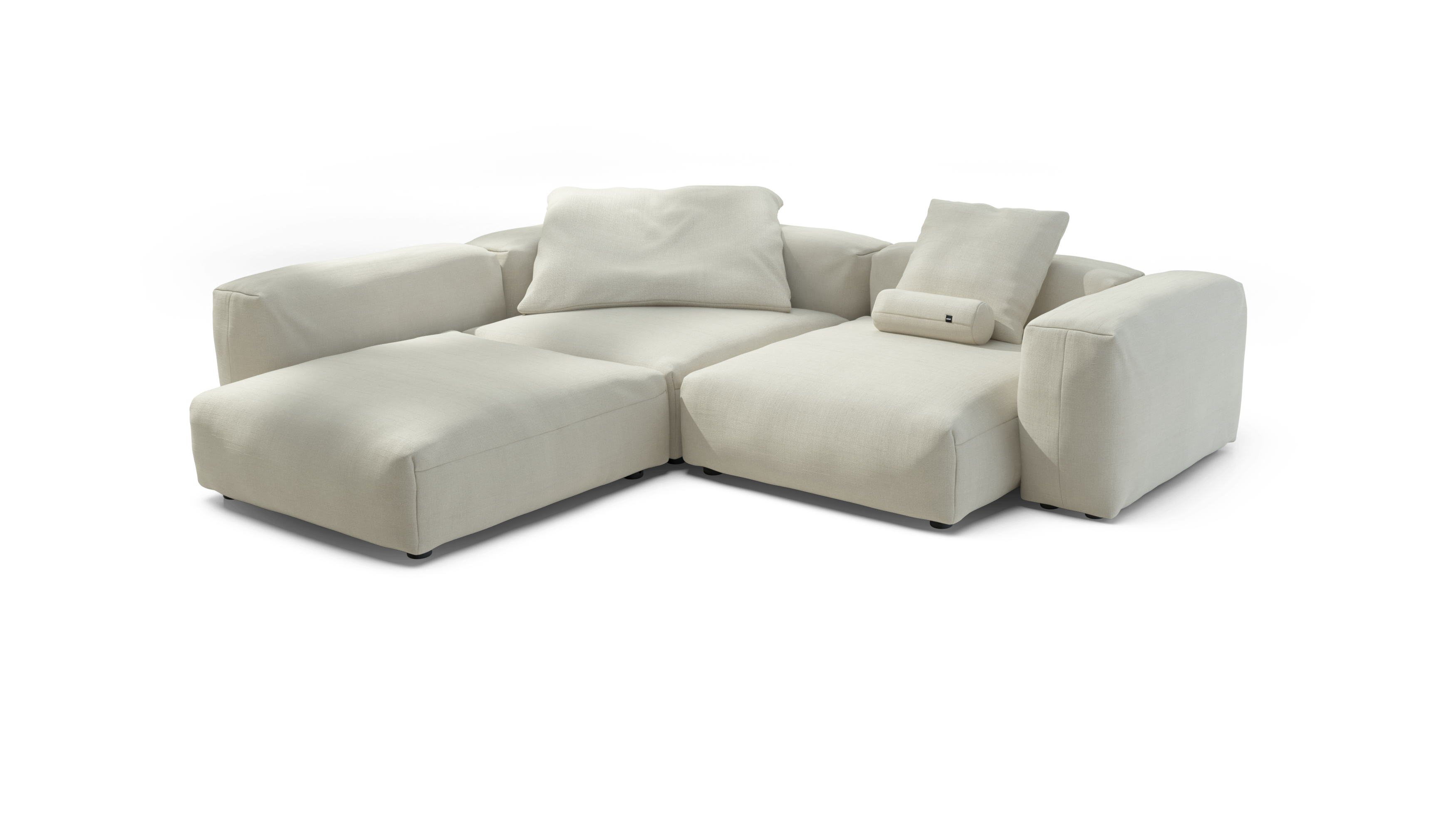 vetsak Sofa Set 05 divano 5 posti crema ad L