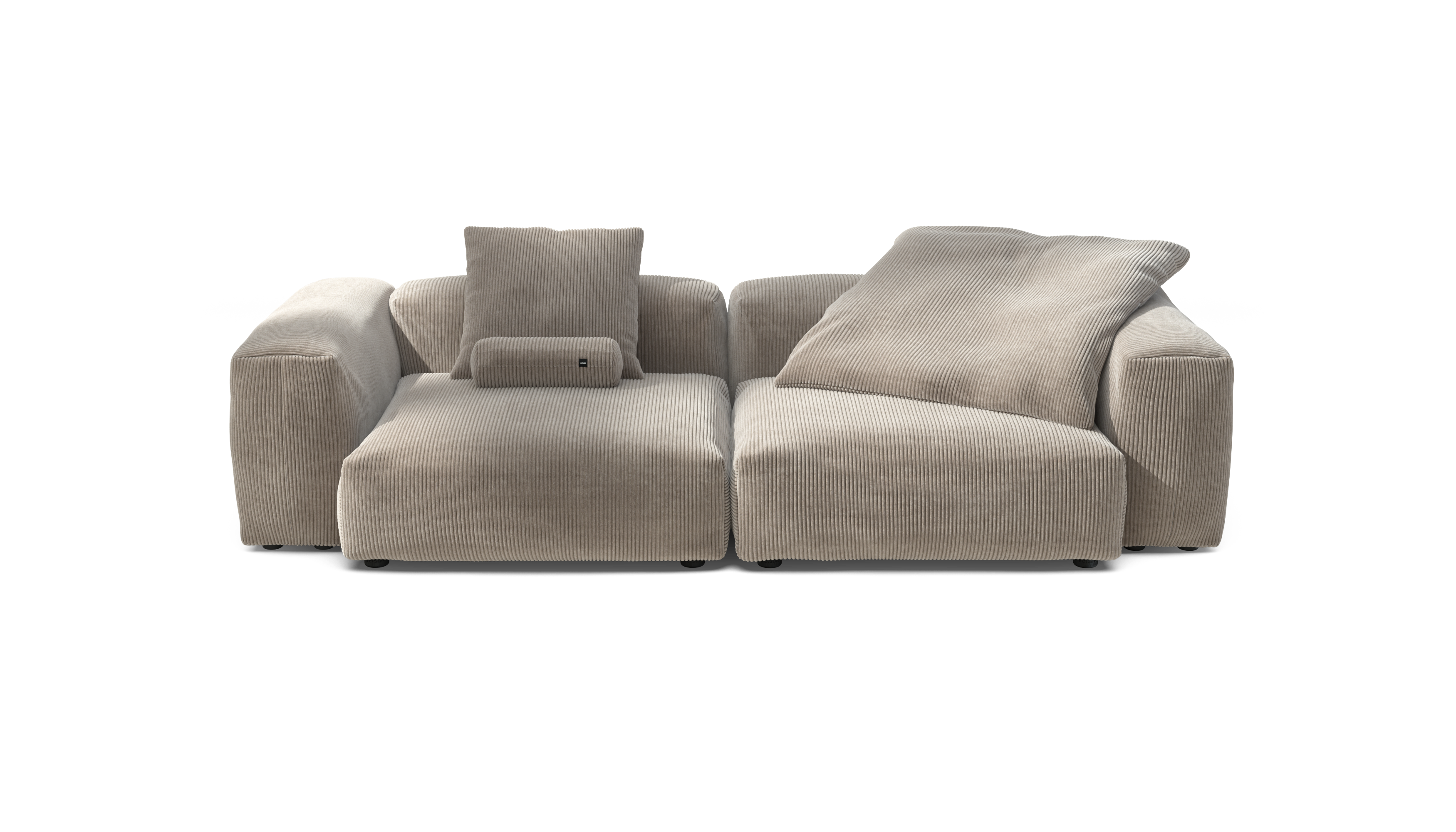 vetsak Sofa Set 02 Large divano modulare velluto platino