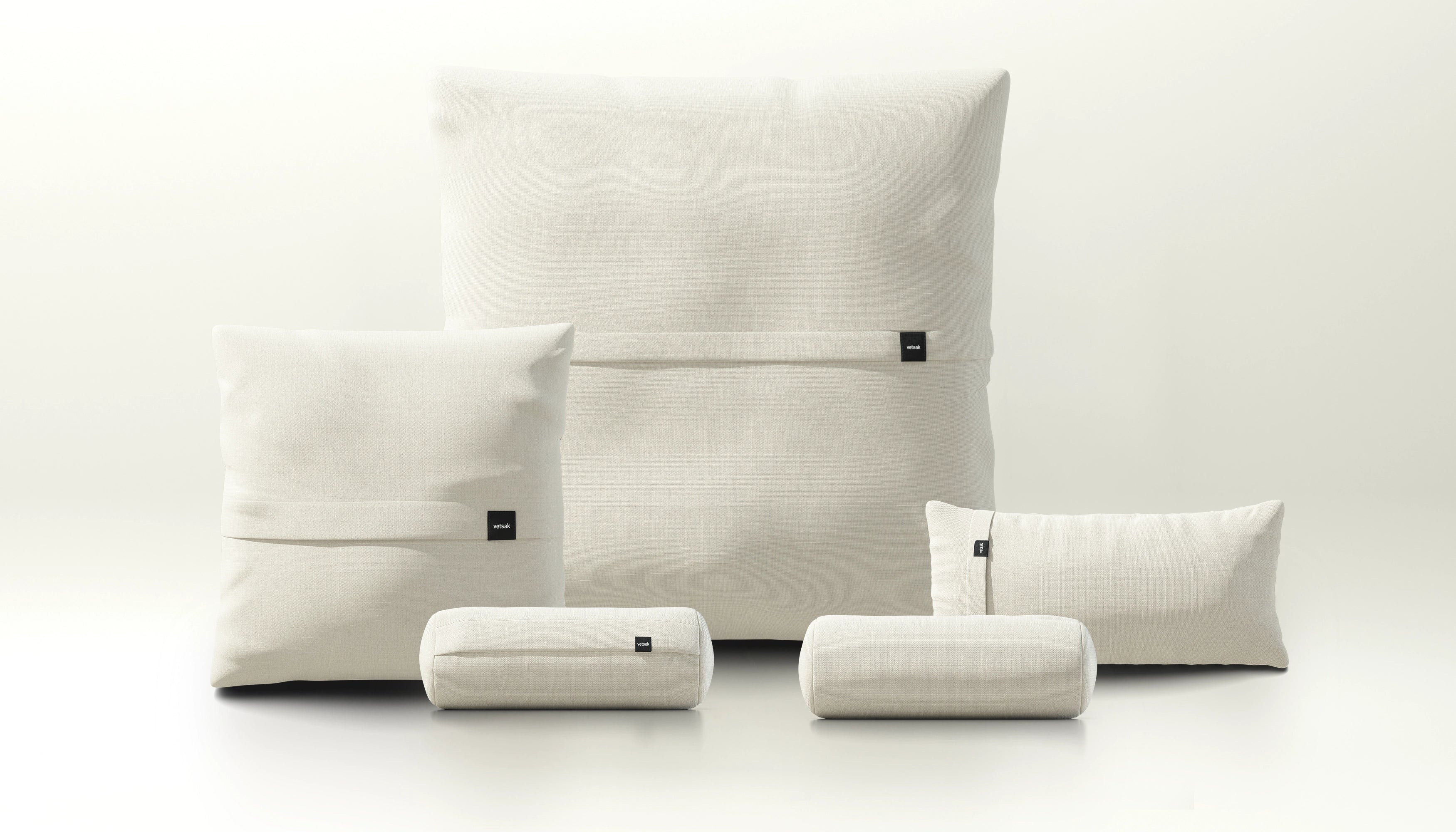 Vetsak Pillow Set 4 set cuscini Pique crema outdoor