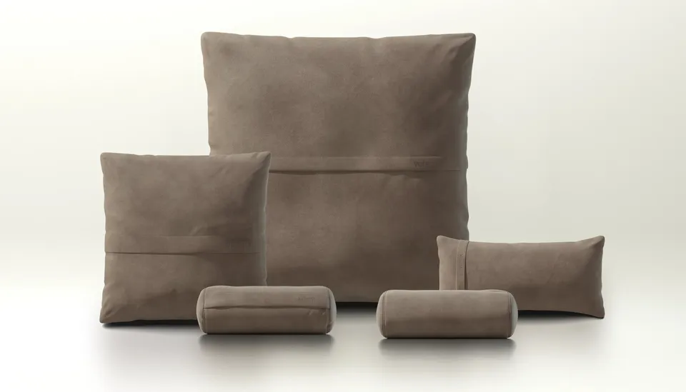 Vetsak Pillow Set 4 set cuscini pelle cacao