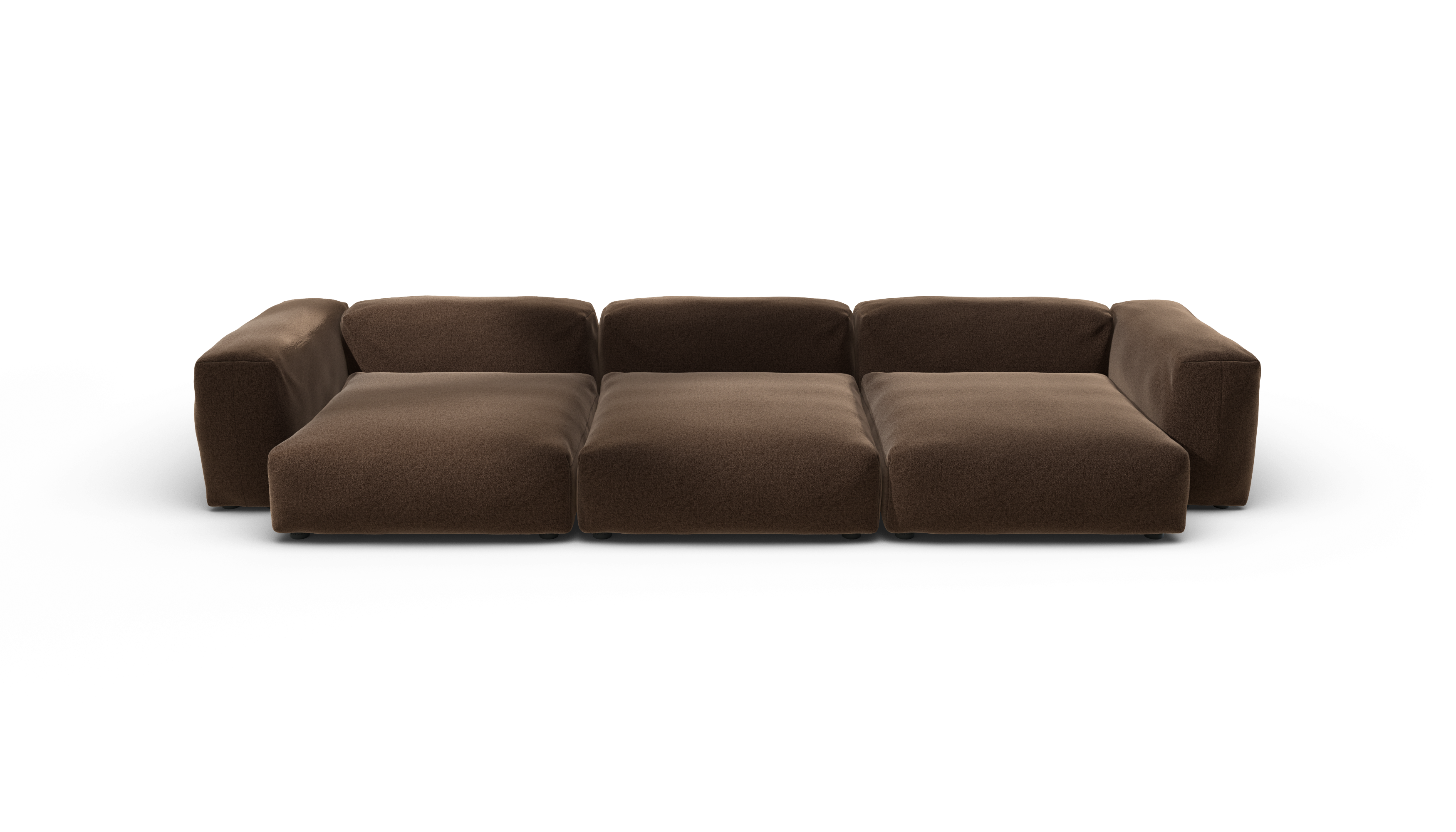 vetsak Sofa Set 05 divano angolare marrone 377x136 5 posti