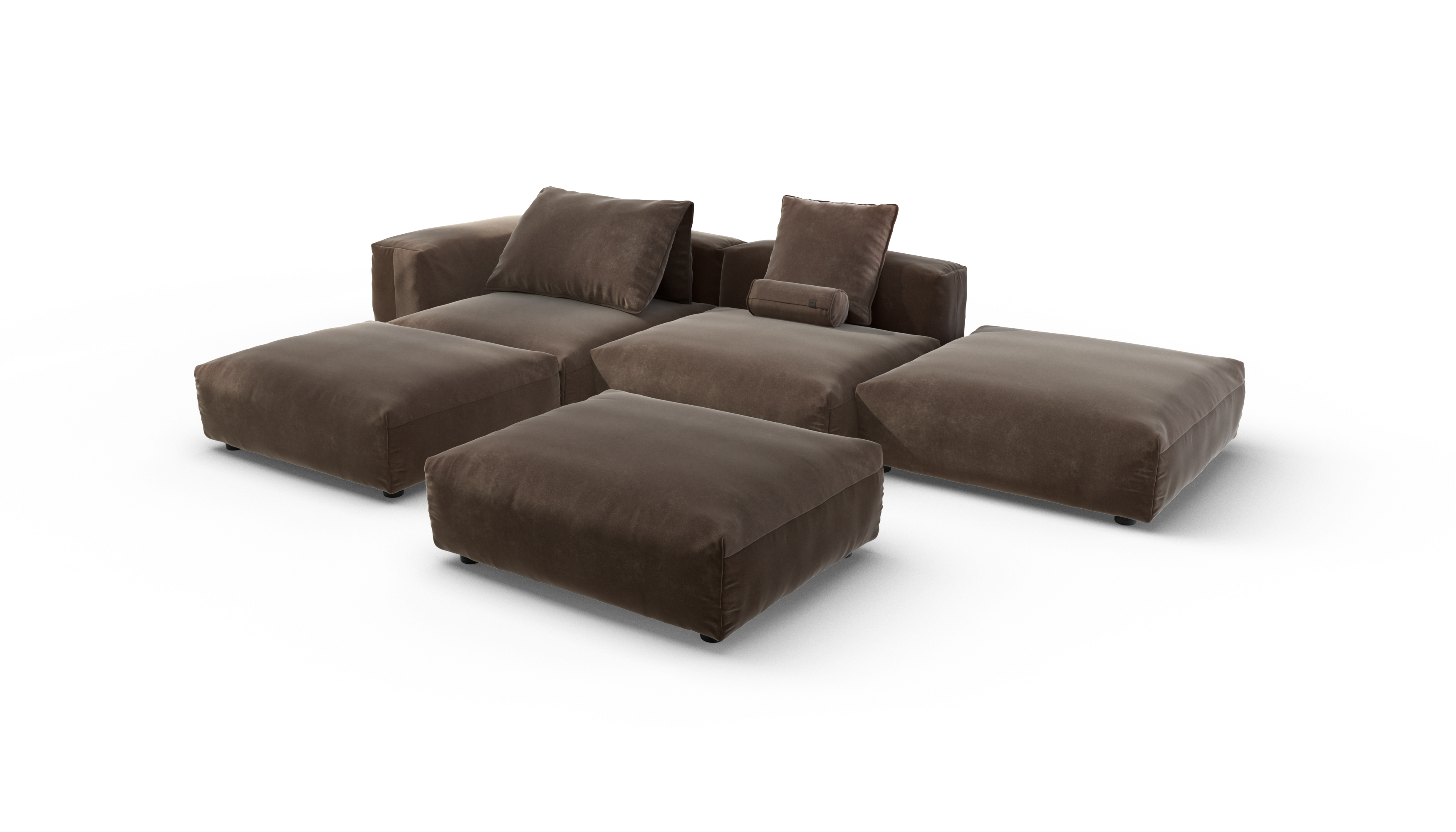 vetsak Sofa Set 09 The Island divano modulare espresso Suave