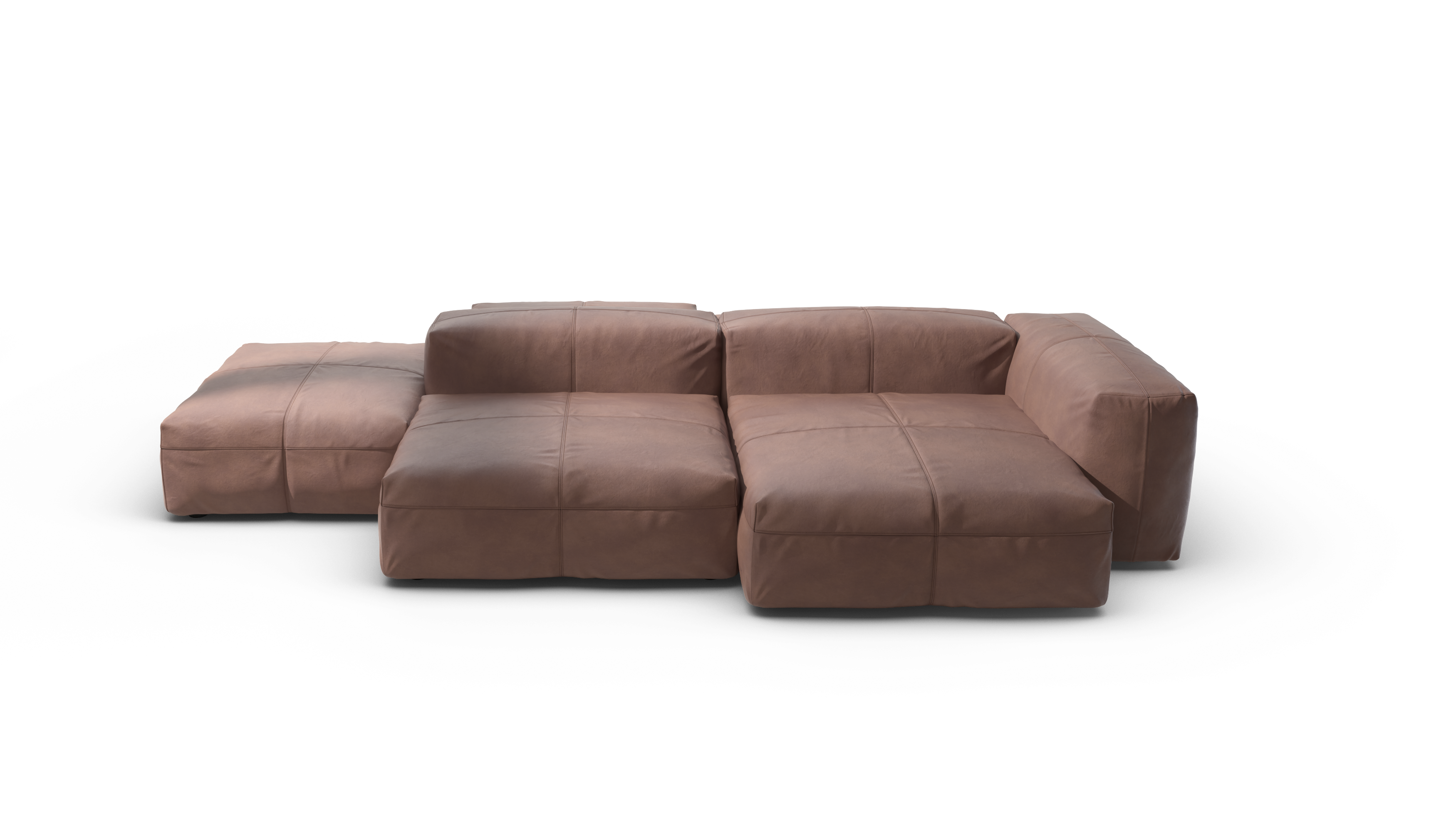 vetsak Sofa Set 09 The Island divano modulare pelle pietra