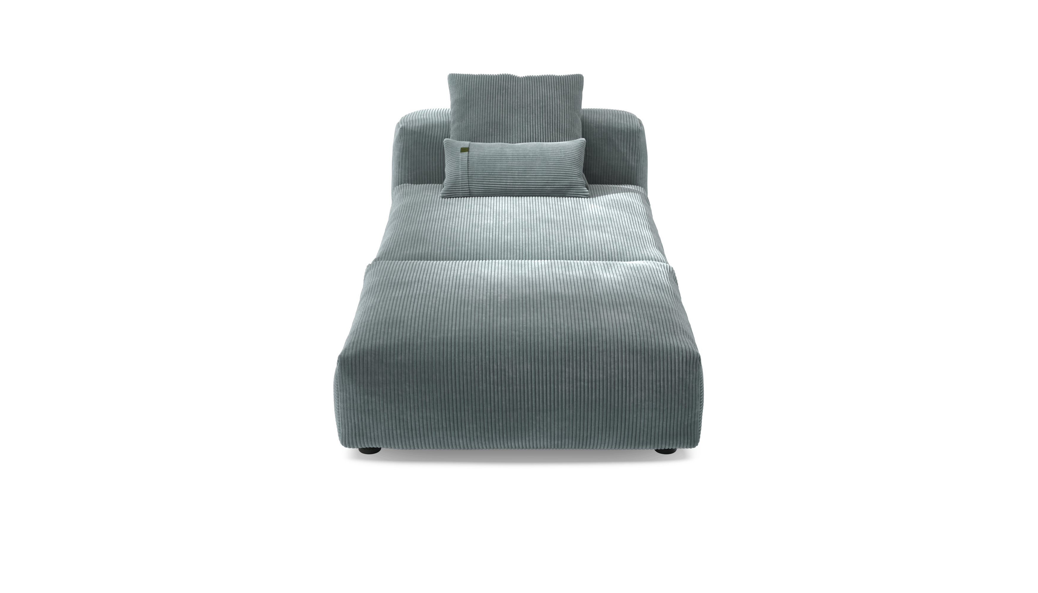 vetsak Sofa Set 07 Sun Lounger divano Cord Velour menta 2 posti