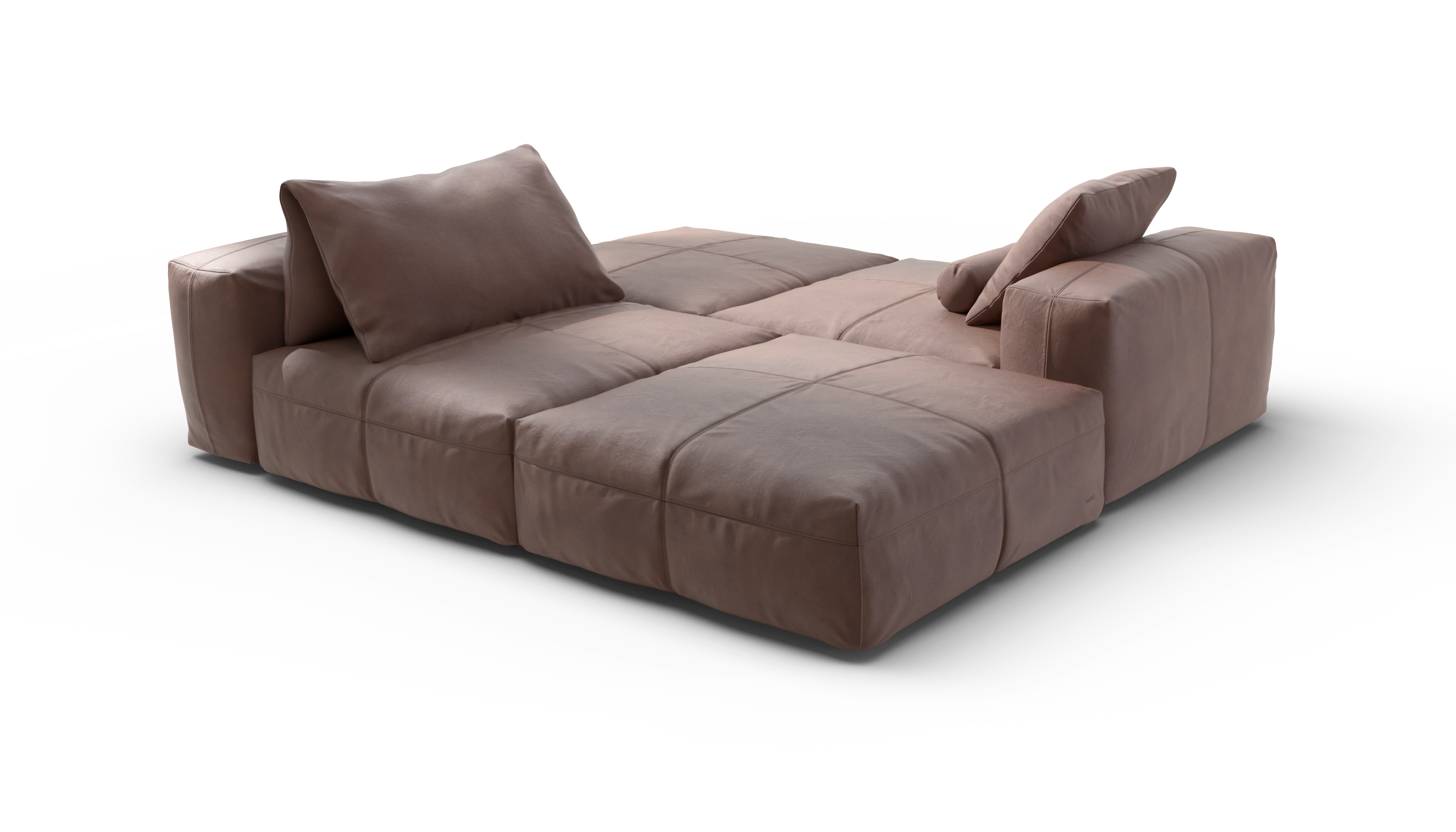 vetsak Sofa Set 08 Daybed divano modulare pelle stone 6 posti