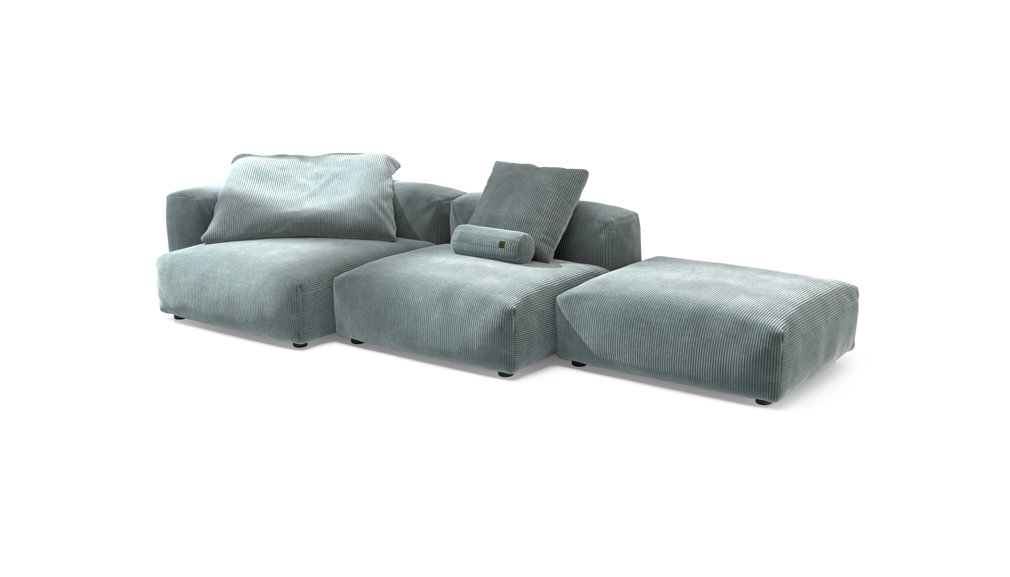 vetsak Sofa Set 04 divano 5 posti menta velluto