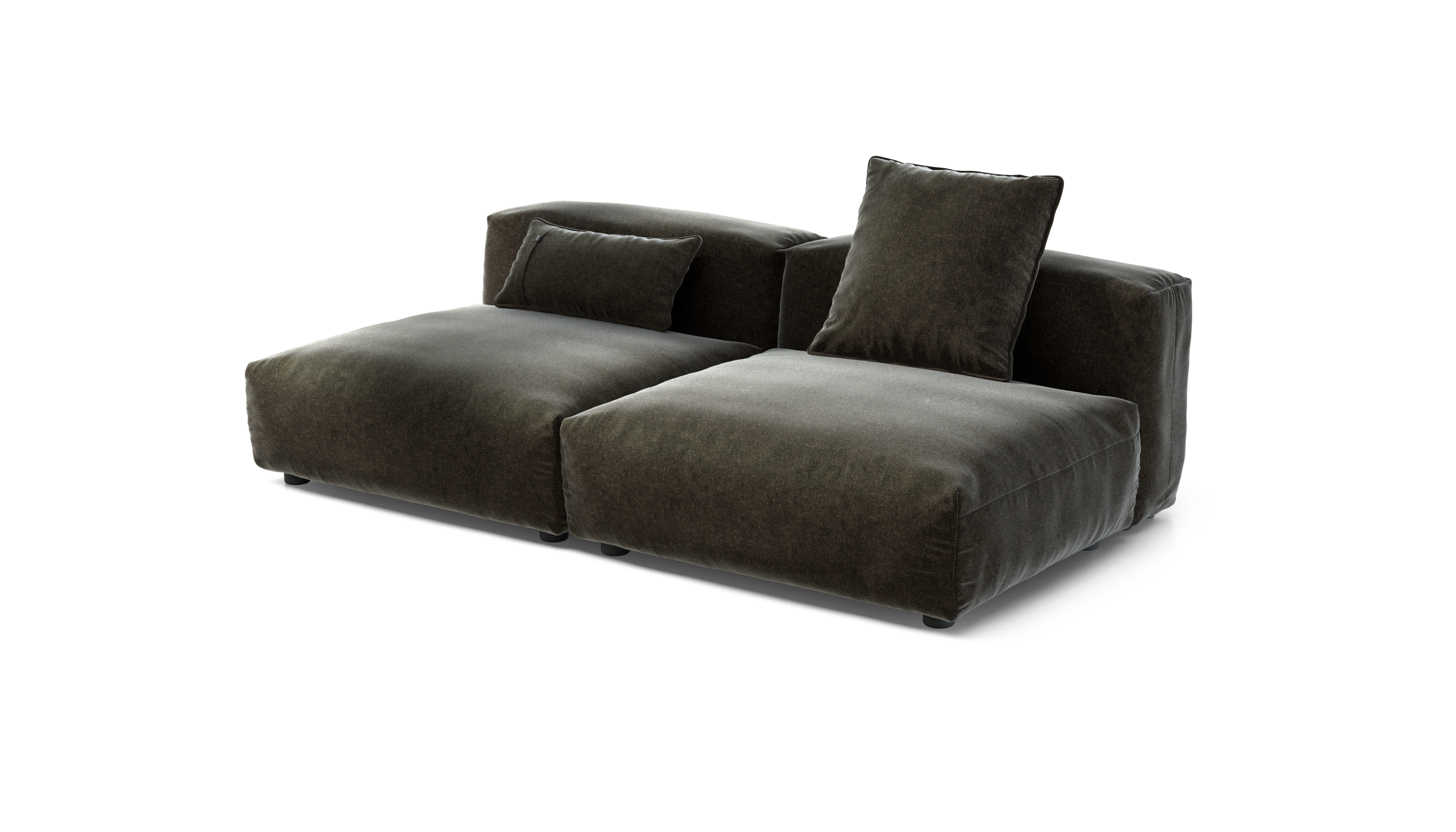 vetsak Sofa Set 01 Large divano modulare Anthracite 210x115