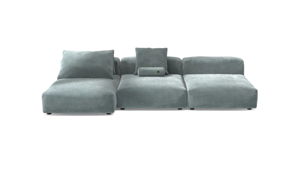 vetsak Sofa Set 04 divano 5 posti menta velluto