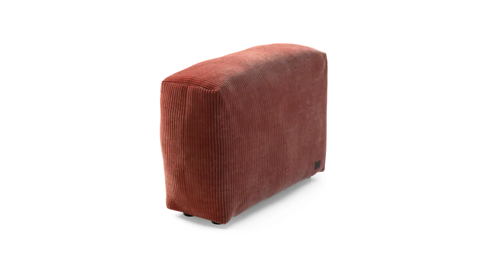 vetsak Cover Side Medium fodera divano Cord Velour Brick 84x31